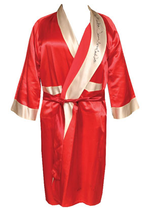 James "Bonecrusher" Smith Fight Worn and Autographed Robe (JSA)