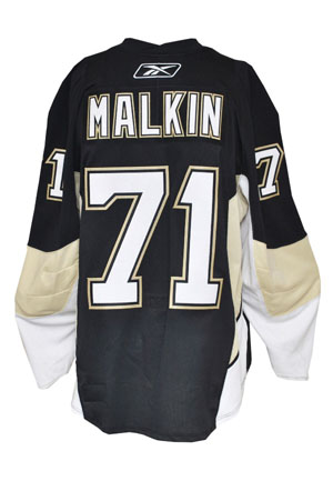 2011 Evgeni Malkin Pittsburgh Penguins Photoshoot Worn & Autographed Home Jersey (JSA • MeiGray)