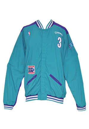 1991-92 Rex Chapman Charlotte Hornets Worn Warm-Up Jacket
