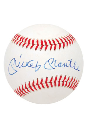 Mickey Mantle Single-Signed Baseball (JSA)