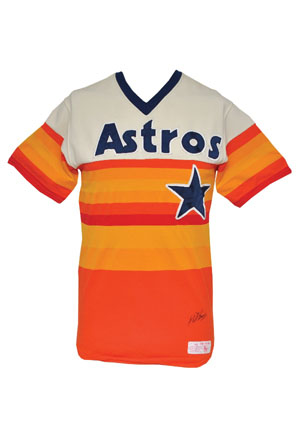 Early 1980s Phil Garner Houston Astros Game-Used & Autographed Home Jersey (JSA)