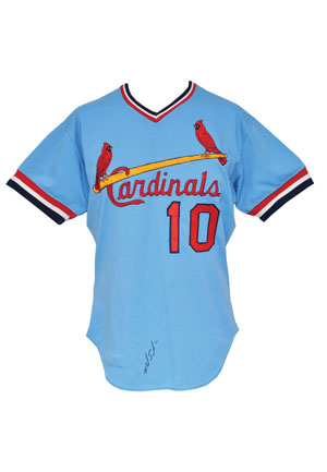 1981 Frank Funk Seattle Mariners Coaches Worn Road Jersey & 1981 Salas St. Louis Cardinals Team-Issued Road Jersey (2)