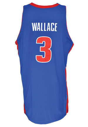 2005-06 Ben Wallace Detroit Pistons Game-Used Road Jersey