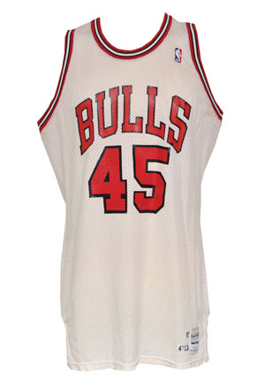 1988-89 Eddie Nealy Chicago Bulls Game-Used Home Uniform (2)(Great Provenance)