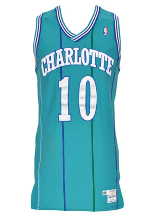 1989-90 Andre Turner Charlotte Hornets Game-Used Road Jersey