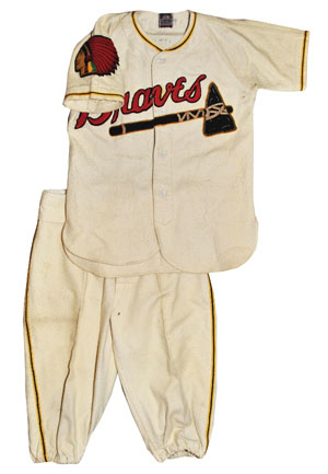1940s Milwaukee Braves Childs Flannel Home Uniform