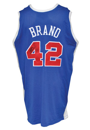 2004-05 Elton Brand Los Angeles Clippers Team-Issued & Autographed Road Jersey (JSA • Elgin Baylor Collection)