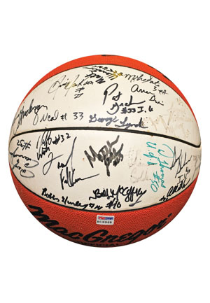 1989 McDonalds High School All-Americans Team-Signed Basketball (JSA • PSA/DNA • Rare Early Shaq Auto)