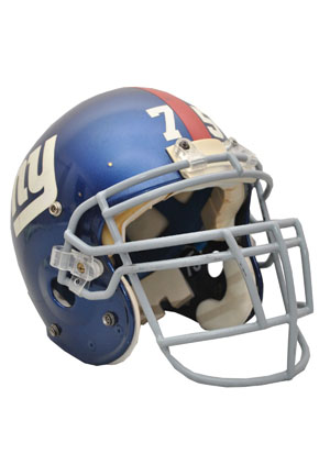 Early 2000s Keith Hamilton New York Giants Game-Used Helmet