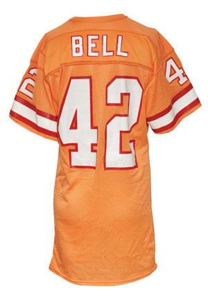 Late 1970s Ricky Bell Rookie Era Tampa Bay Buccaneers Game-Used Orange Jersey