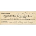 Extraordinary 1934 Henry Louis Gehrig Hand Signed Bank Note (Full JSA)