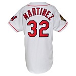 1995 Dennis Martinez Cleveland Indians World Series Game-Used Home Jersey