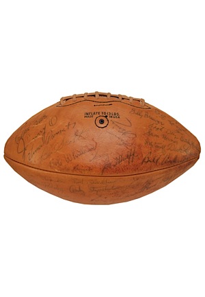 1960 Washington Redskins Team-Signed Football (JSA)