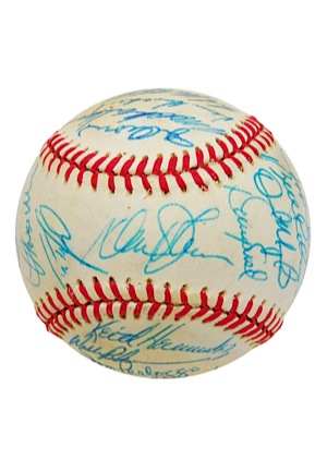 1986 New York Mets Team Signed Baseball (JSA • Championship Season)