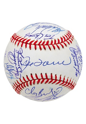 1996 New York Yankees Team Signed Baseball (JSA • Championship Season)