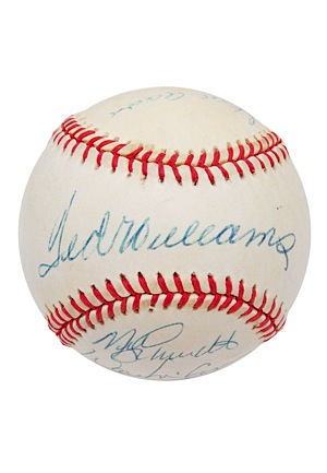 Hall of Famers Multi-Signed Baseball (JSA)