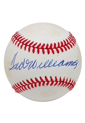 Ted Williams Single Signed Baseball (JSA)