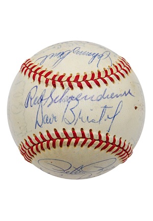 1969 National League All-Star Team Signed Baseball (JSA)