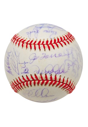 1999 New York Yankees Team Signed Baseball (JSA • Championship Season)