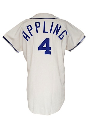 1970 Luke Appling Chicago White Sox Coaches Worn Home Flannel Jersey (Team Repairs)