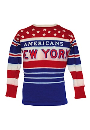Circa 1929 New York Americans Game-Used Hockey Sweater