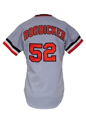 1980 Mike Boddicker Baltimore Orioles Game-Used Road Jersey