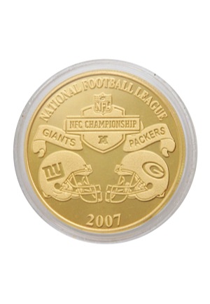 1/20/2008 NFC Championship NY Giants vs. Green Bay Packers Official Coin Toss Coin (PSA/DNA)