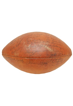 1958 New York Giants NFL Championship Game-Used & Team-Signed Football (JSA • The Greatest Game Ever Played • Sourced from Charlie Conerly)