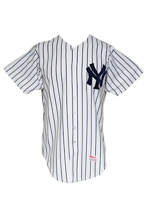 1982 Barry Evans New York Yankees Game-Used Home Jersey & 1984 Jose Rijo New York Yankees Game-Used Home Jersey (2)