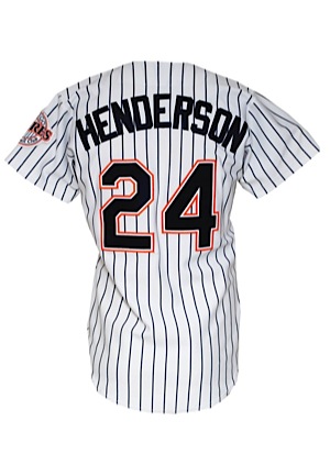 1996 Rickey Henderson San Diego Padres Game-Used Home Jersey