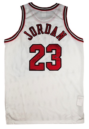 Michael Jordan Chicago Bulls Autographed Authentic Home Jersey (JSA • UDA)