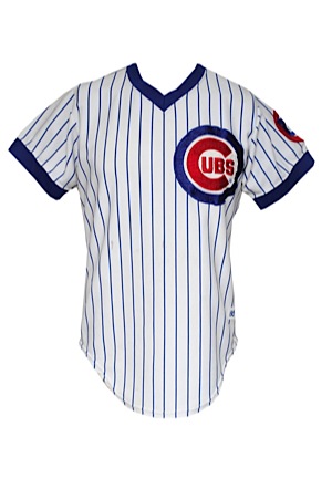 1983 Larry Bowa Chicago Cubs Game-Used Home Jersey