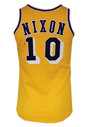 1978-79 Norm Nixon Los Angeles Lakers Game-Used & Autographed Home Jersey (JSA)