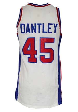 1988 Adrian Dantley Detroit Pistons Game-Used Home Jersey