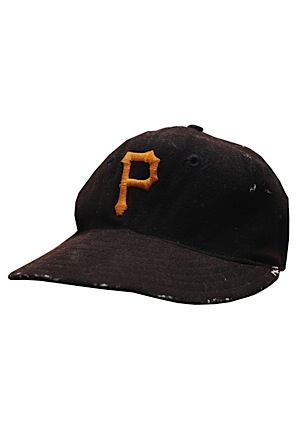 Late 1940s Pittsburgh Pirates Coaches Worn Cap Attributed to Honus Wagner (Scarce)