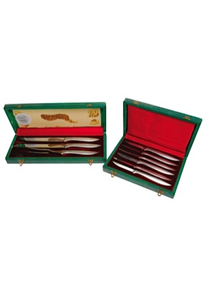 August 3, 1959 Mickey Mantle All-Star Game Presentational Knife Set (2)(Mantle Family LOA)