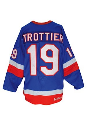 Circa 1982 Bryan Trottier New York Islanders Game-Used Road Jersey (Casey Samuelson LOA)
