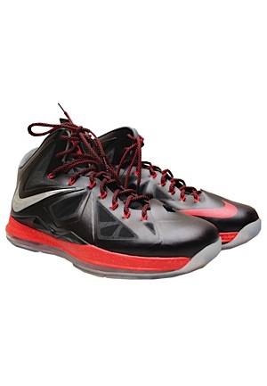 2012-13 LeBron James Miami Heat Practice-Worn Sneakers