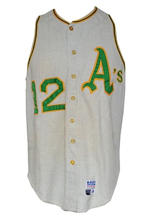1970 Tommy Davis Oakland As Game-Used Alternate Vest