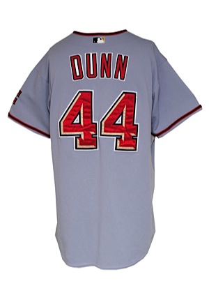 2009 Adam Dunn Washington Nationals Game-Used Road Jersey