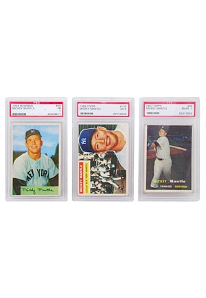 1954-1969 PSA Graded Mantle Cards (8)