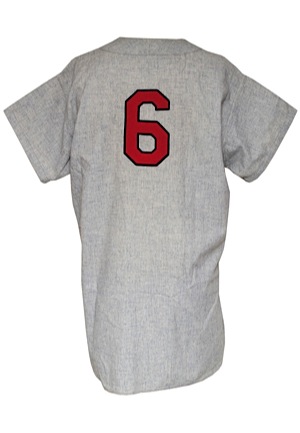 1957 Stan Musial St. Louis Cardinals Game-Used & Autographed Road Flannel Jersey (JSA • Batting Title Year)
