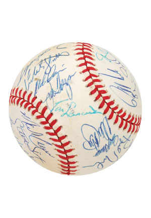 1988 Los Angeles Dodgers World Championship Team Autographed Baseball (JSA • Hershiser LOA)