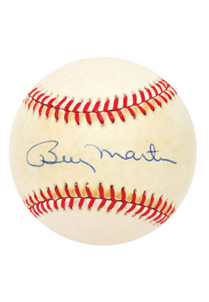 Billy Martin Single Signed Baseball (JSA)