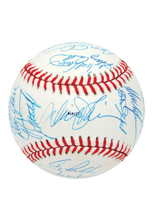 1987 New York Mets Team Signed Baseball (JSA)