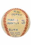 Game-Used Balls From Maris 61 (2) — 8/15/61 White Sox at Yankees (Maris 46th HR • Letter of Provenance) & 10/1/61 Red Sox at Yankees (Maris 61st HR • Umpire Signed • Full JSA • Umpire LOA)