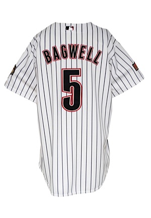 2004 Jeff Bagwell Houston Astros Game-Used Home Jersey (Team Inventory #)