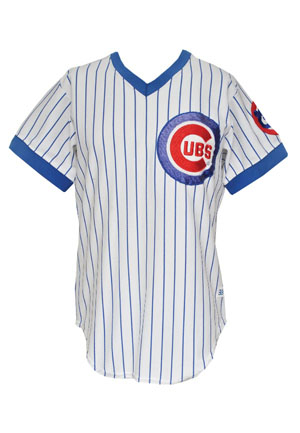 1983 Chicago Cubs Game-Used Home Jersey Attributed to Mike Diaz (Rookie Season • Team Repairs)
