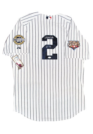 Derek Jeter NY Yankees Autographed Authentic Jersey with "DJ3K" Inscription (Full JSA LOA)