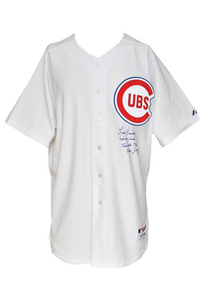 6/12/2008 Lou Piniella Chicago Cubs Manager’s Worn & Autographed Turn Back the Clock Home Jersey (JSA • Photomatch)